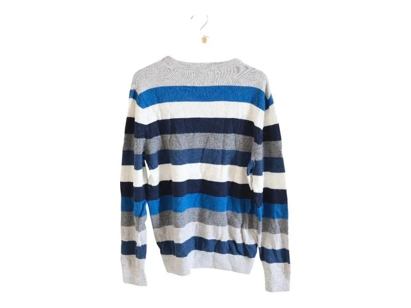 C72 Pull rayures laine Mérinos Gap taille M – photo 2